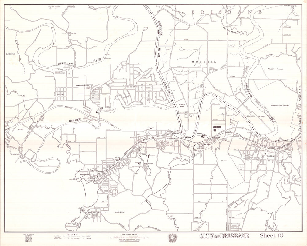 City of Brisbane, sheet 10 map