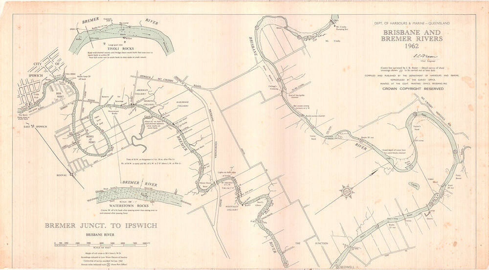 Brisbane and Bremer Rivers - Bremer Junction to Ipswich 