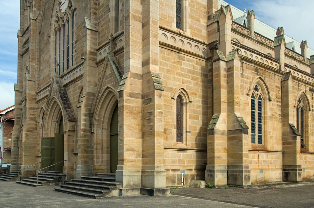 Side view of St Mary's Catholic Church, Ipswich, 2009