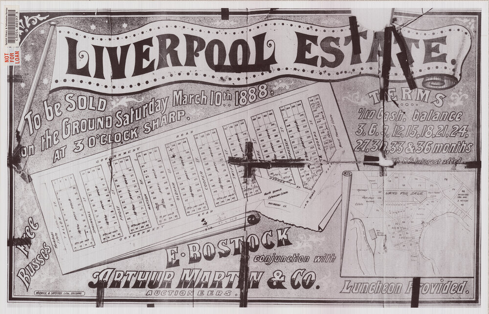Liverpool Estate map, North Ipswich, 1888