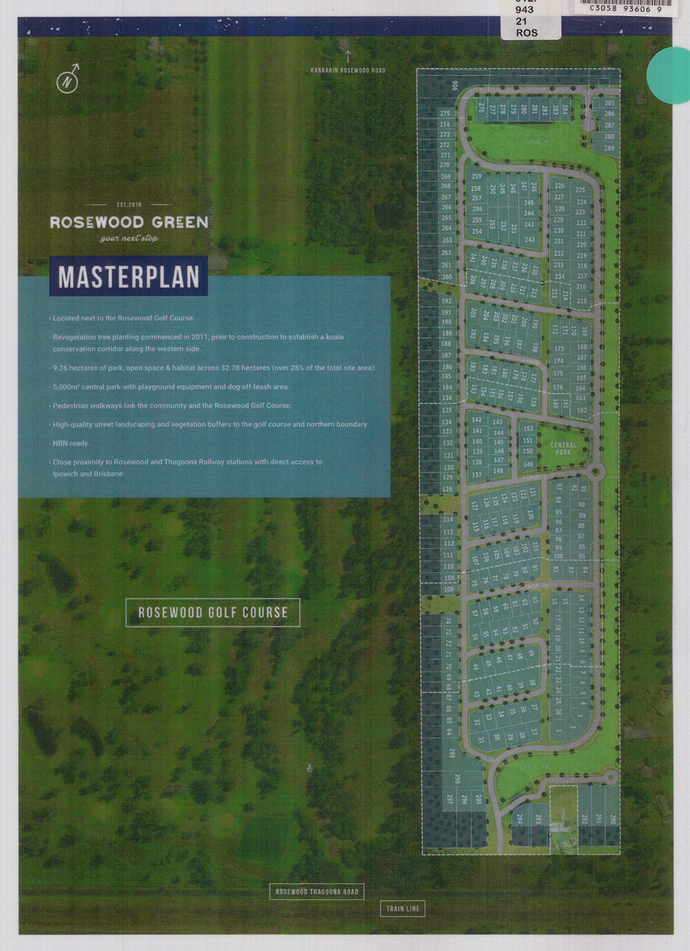 Rosewood Green map : masterplan