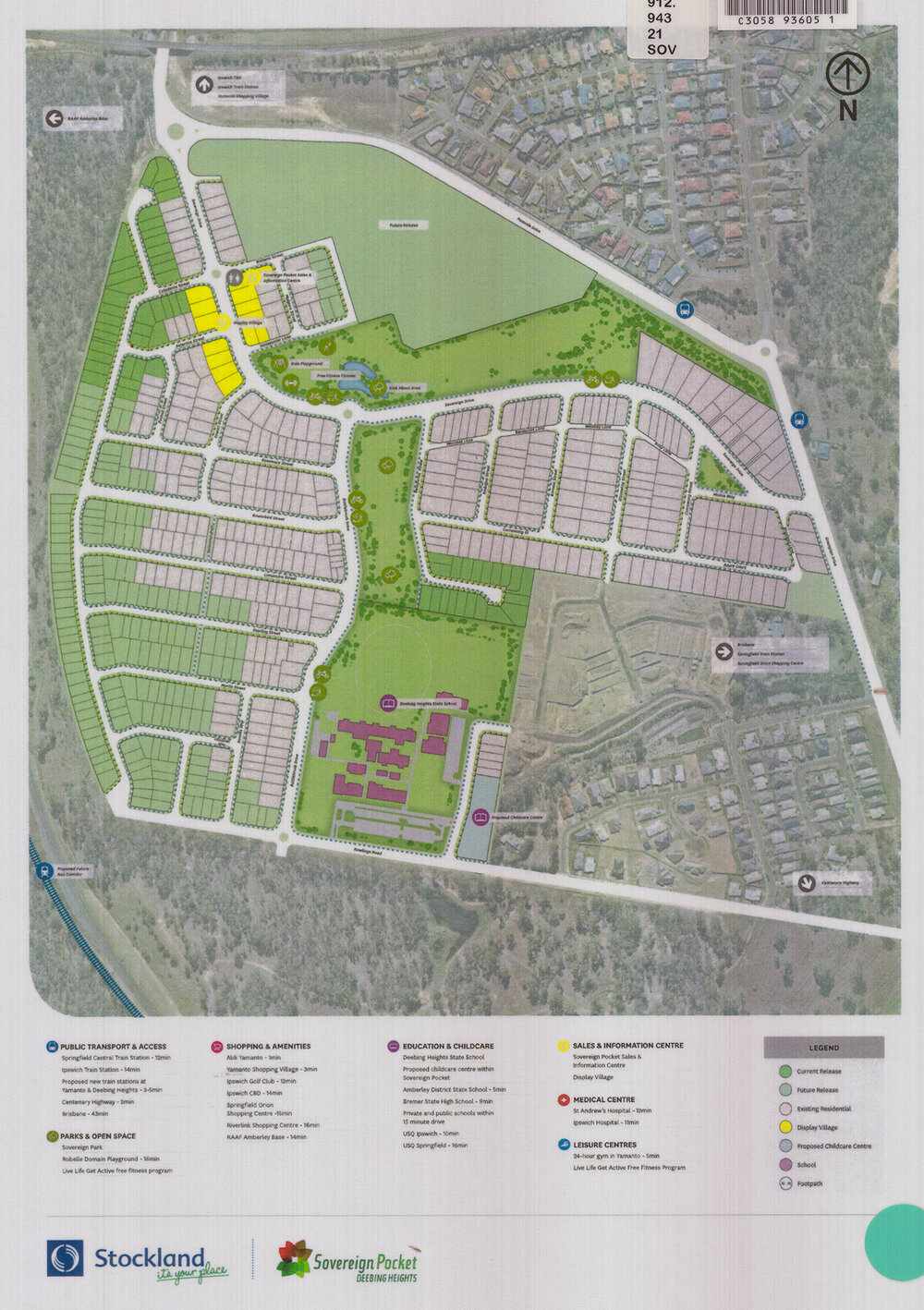 Sovereign Pocket Estate, Deebing Heights map