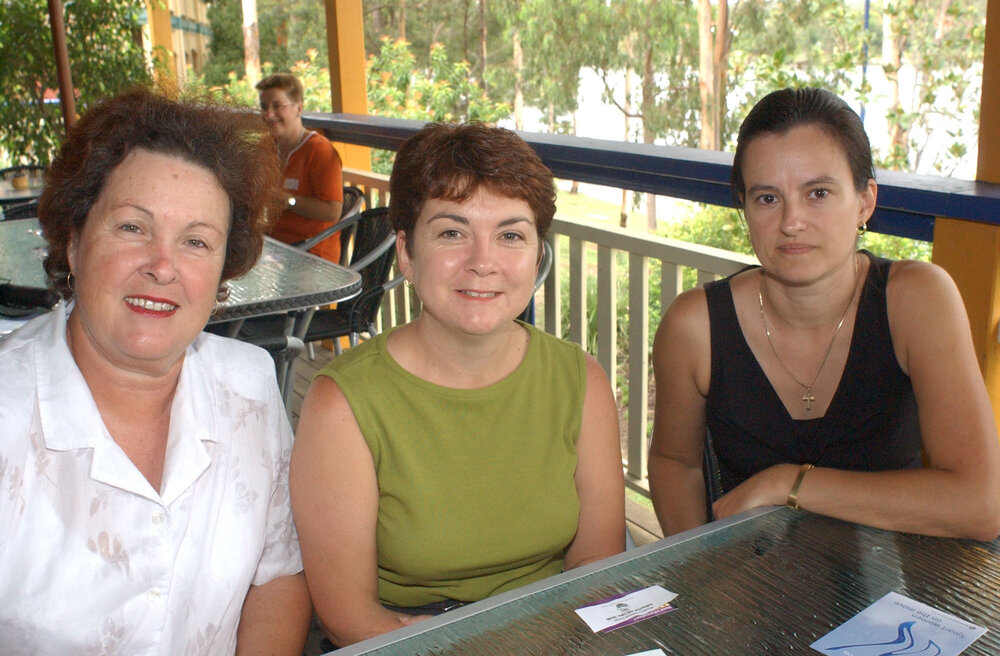 Lea Spicer, Kendra Hargraves and Libby Jevtovic, Ipswich, March 2003