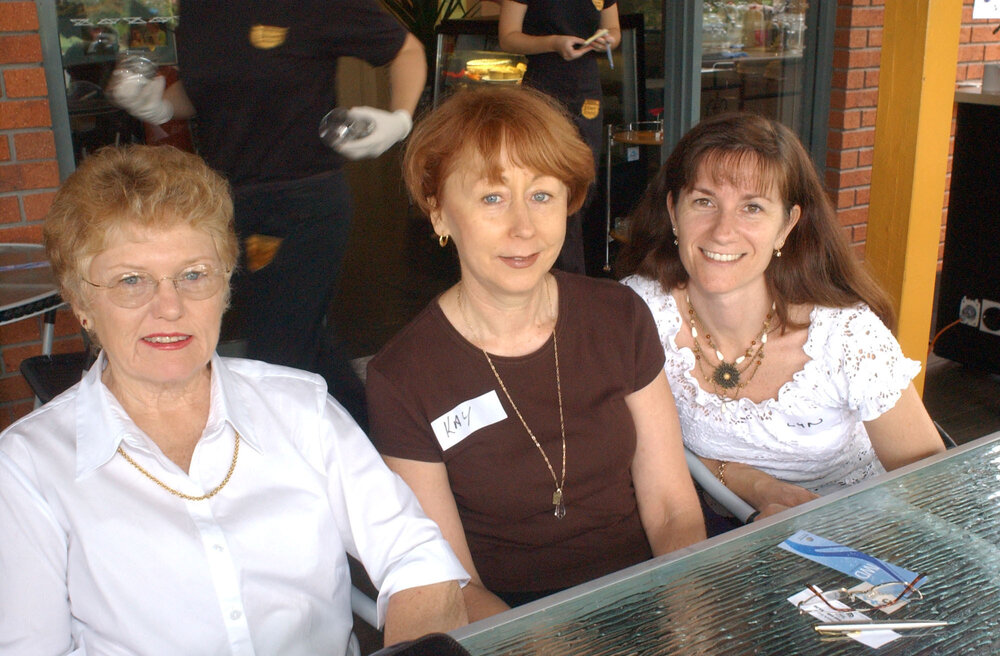 Denise Foster, Kay Jones and Lyn Prowse-Bishop, Ipswich, March 2003