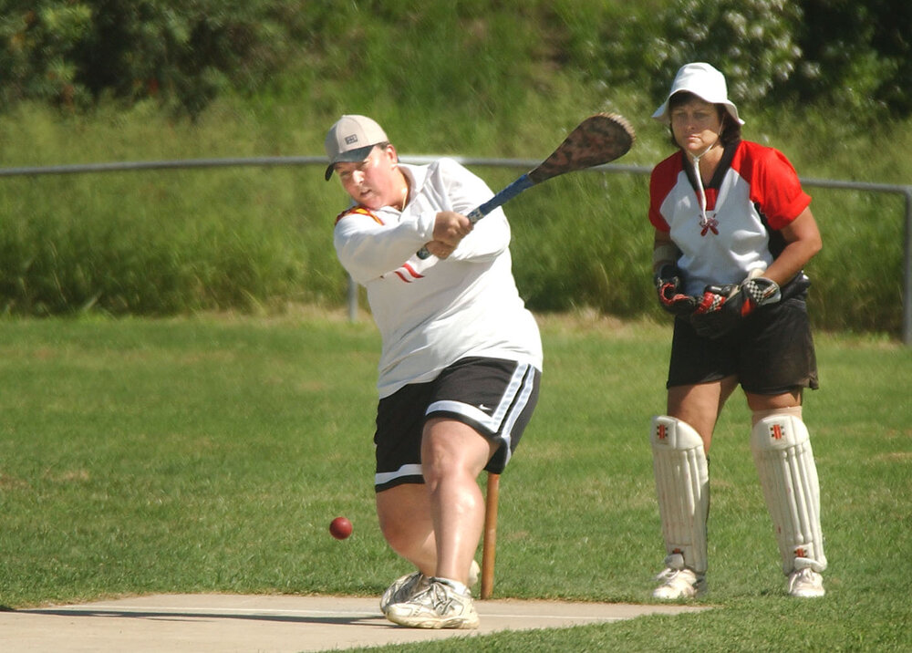 Tangaloomas Vs City Slickers 2nd Division - Simone Harding in a vigoro match, Ipswich, March 2003