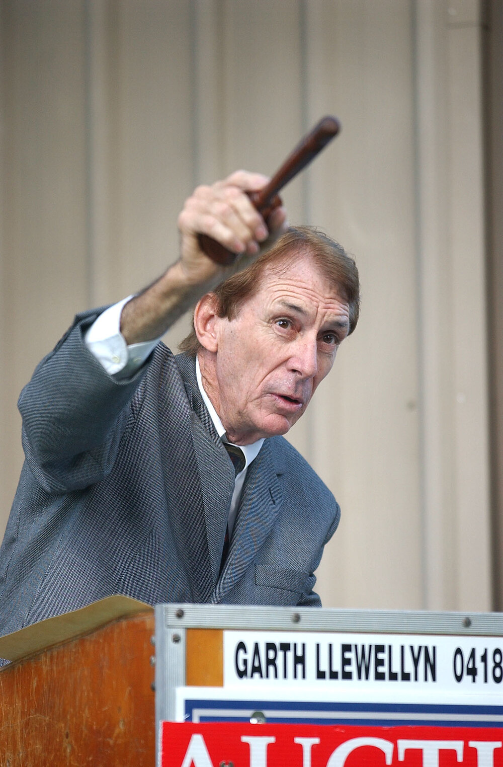 Property auctioneer Garth Llewellyn, Ipswich, March 2003 