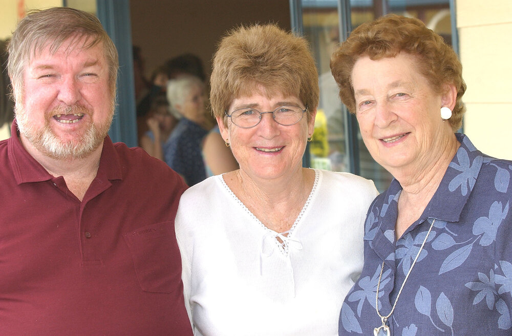 Arthur and Gay Hutchcraft, and Betty Martin, Ipswich, March 2003