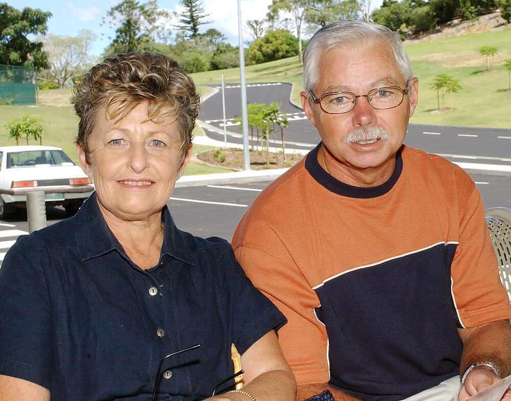 Lurelle and Peter Rogers from Strathpine at the new visitor information centre, Ipswich, March 2003