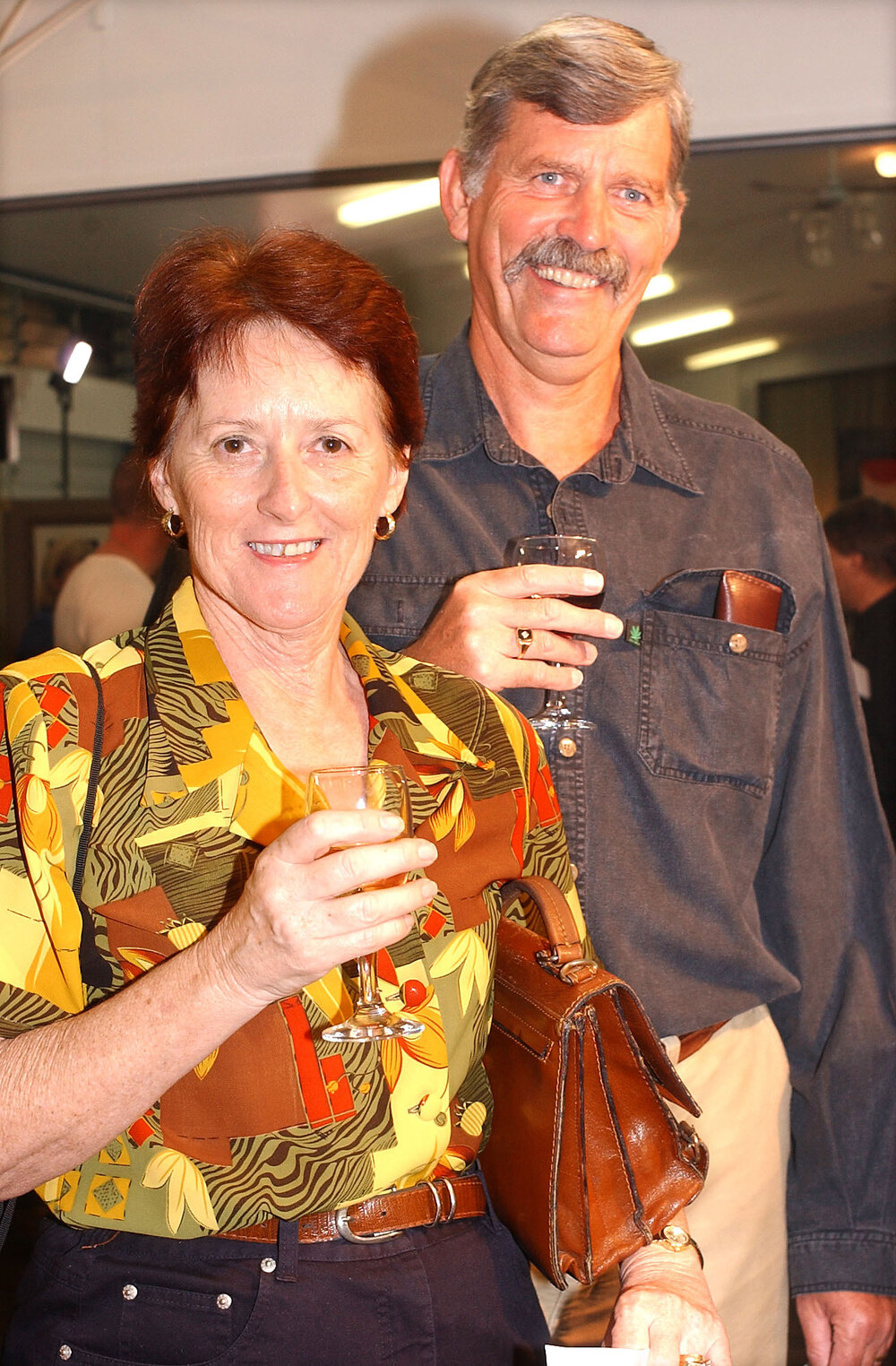 Wendy and Barry Gratton at the Ipswich Art Awards, Ipswich, April 2003