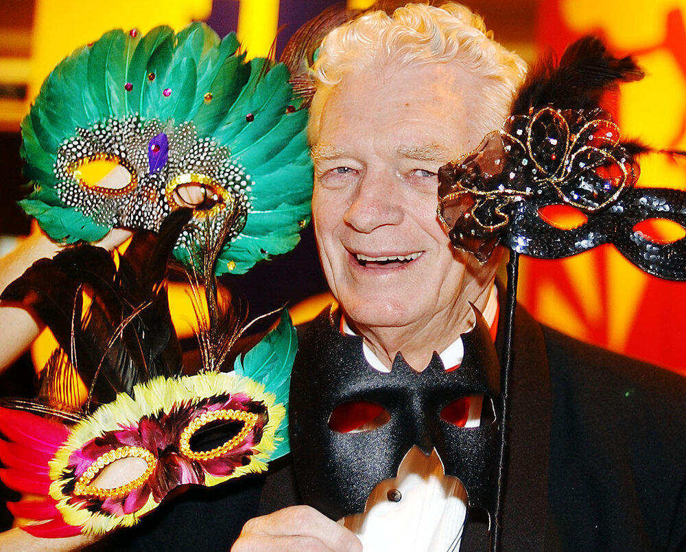 Mayor John Nugent at the Mayor's ball, Ipswich, April 2003