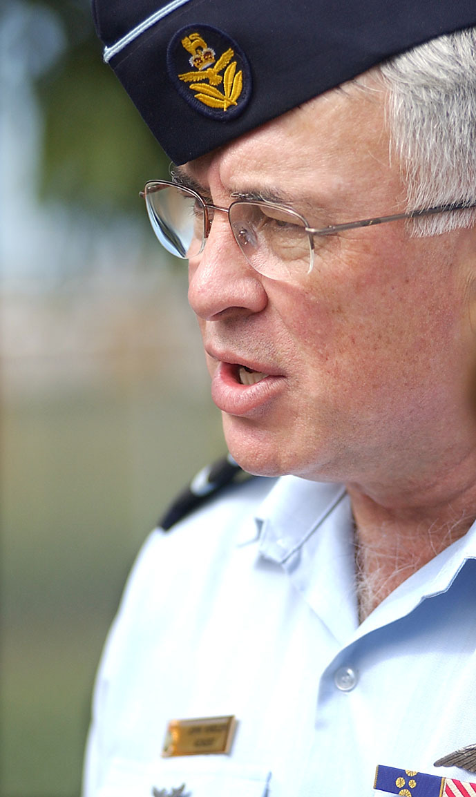 Royal Australia Air Force Air Vice-Marshall, John Kindler, Amberley, April 2003