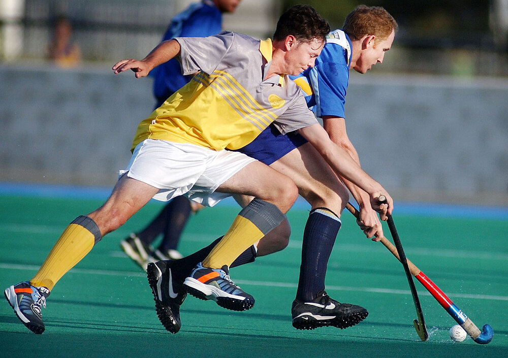 Field hockey match, Ipswich, April 2003