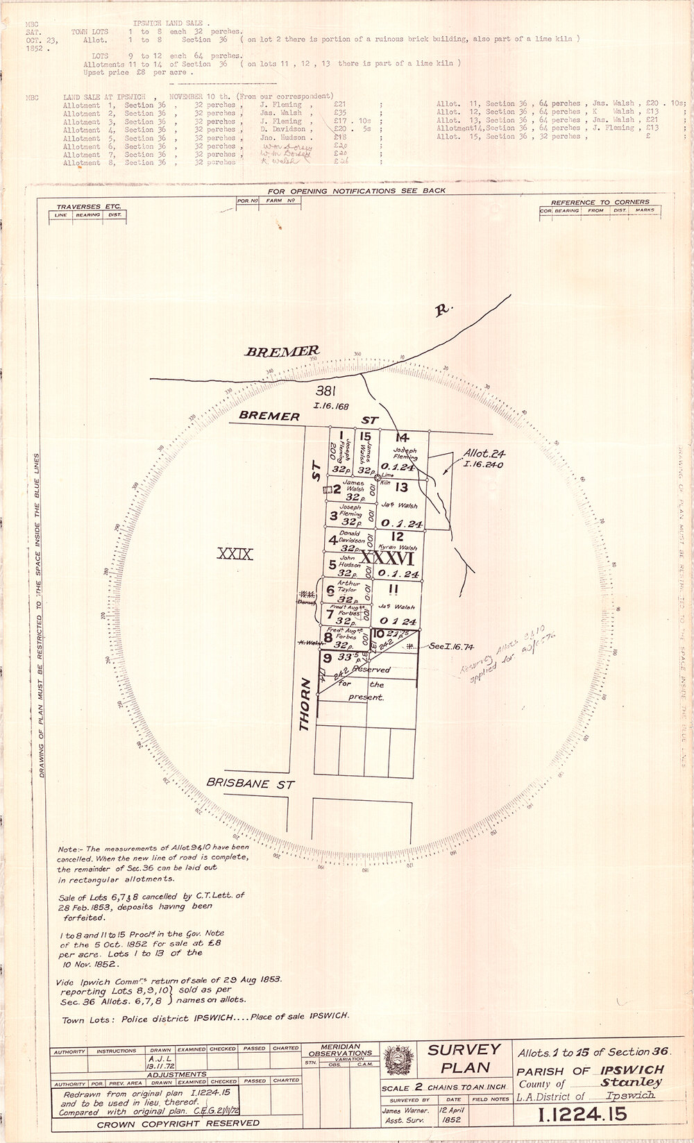 Ipswich land sale
