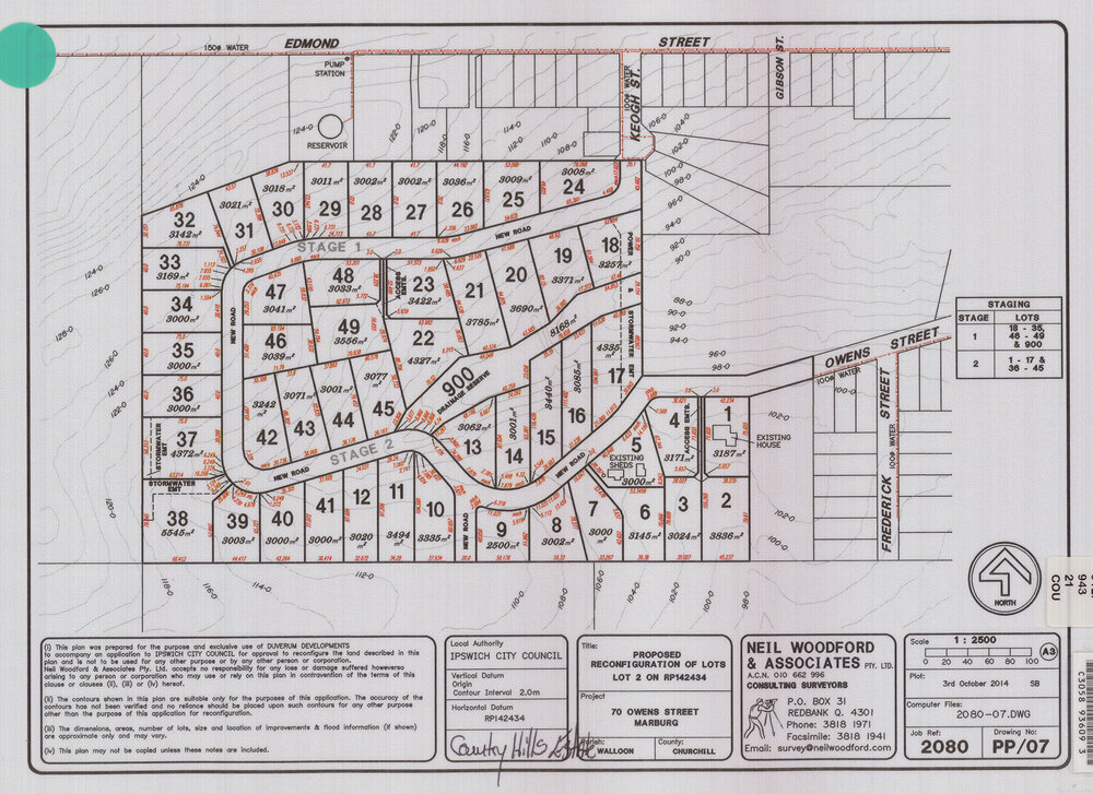 Country Hills Estate map