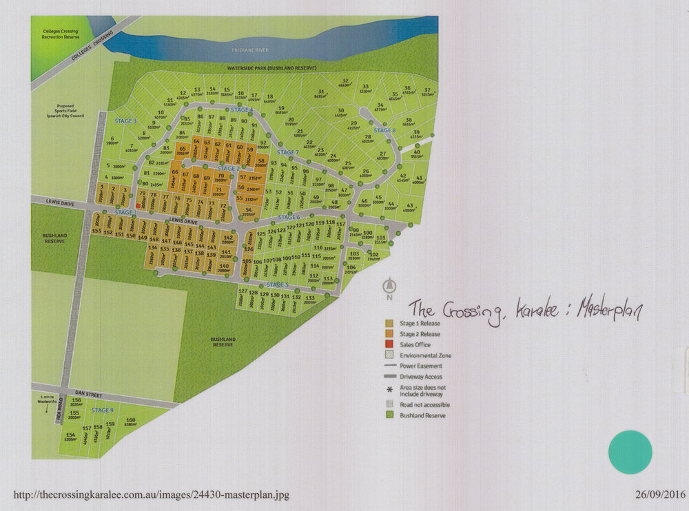 The Crossing, Karalee map : Masterplan