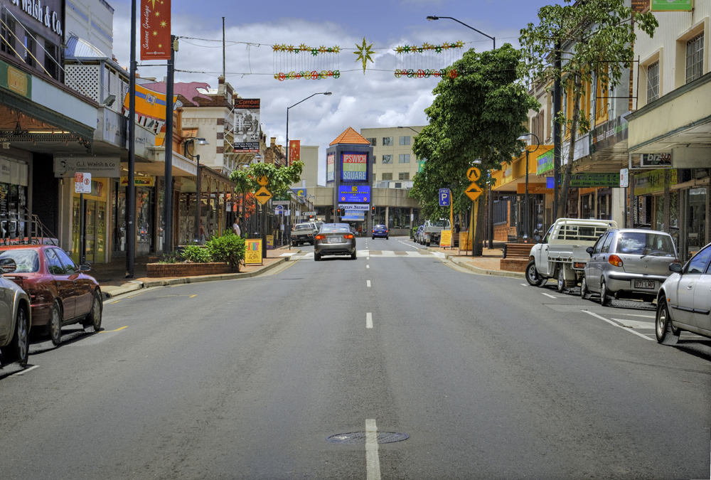Brisbane Street looking east, Ipswich, 2010