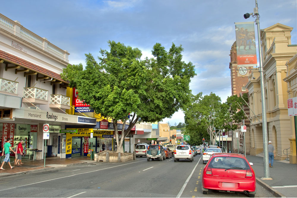 Brisbane Street looking East, Ipswich, 2010