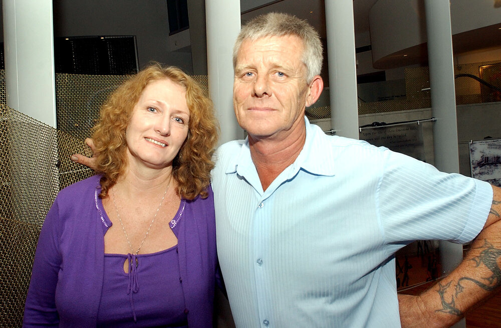 Annette and Kevin Wood at the Poetry Feast, Ipswich, April 2003