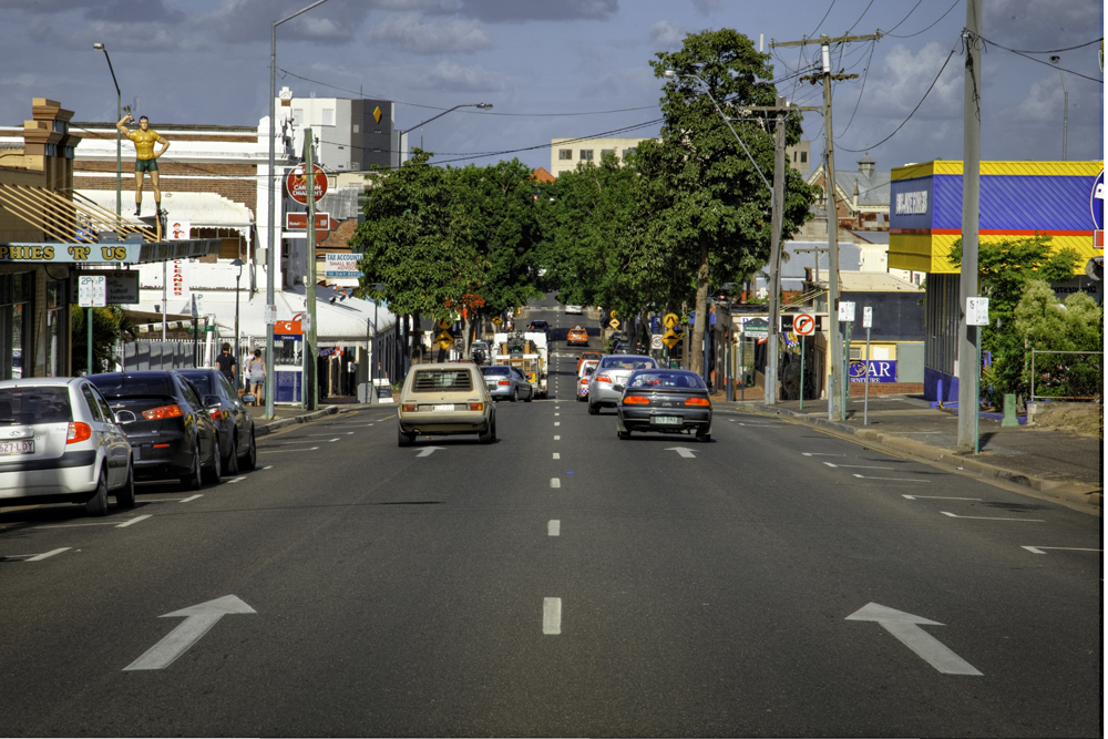 Brisbane Street looking east, Ipswich, 2010