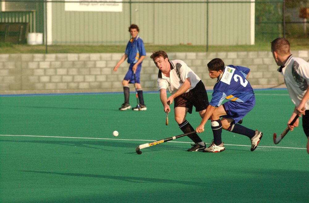 Field hockey match, Ipswich, April 2003