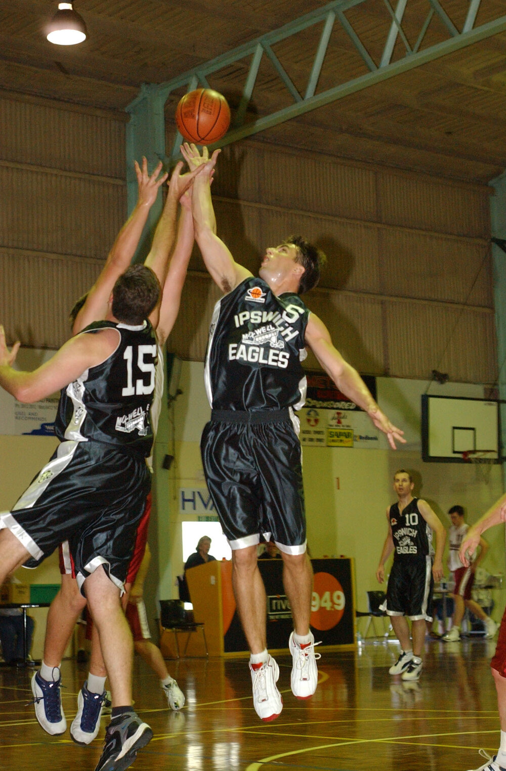 Basketball match, Ipswich, April 2003