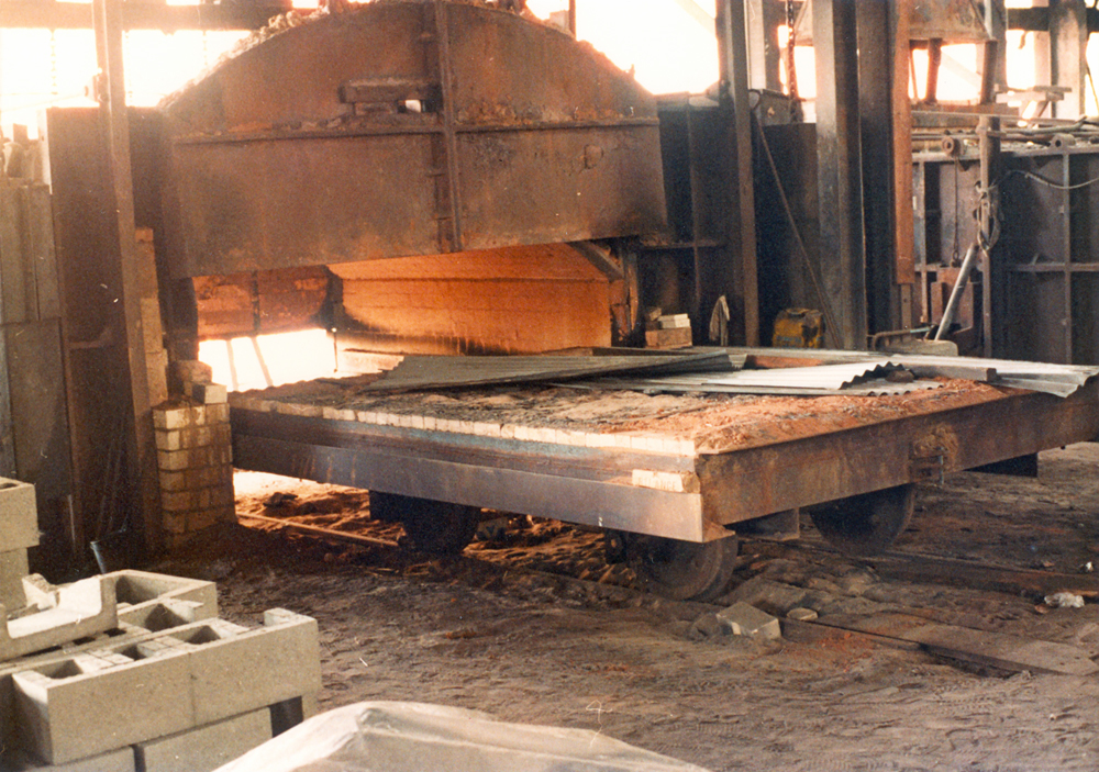 Blacksmith's shop furnace, Ipswich Railway Workshops, North Ipswich, 1987