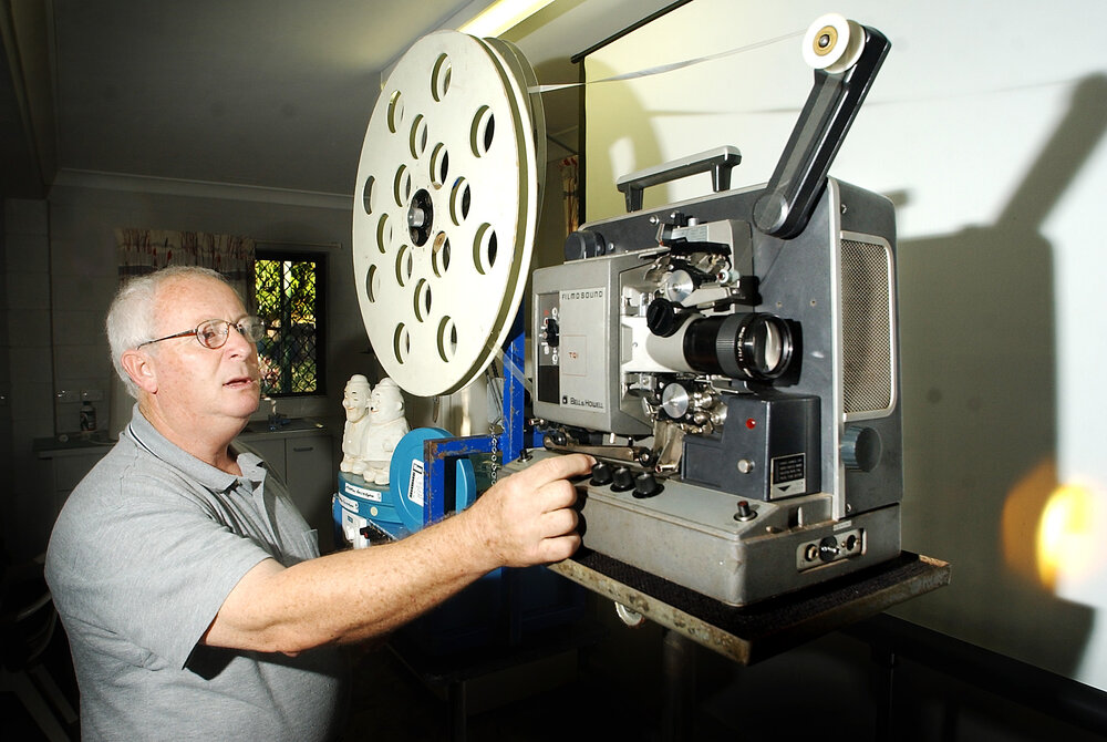 Film enthusiast, John Doak of Booval, Ipswich, November 2003