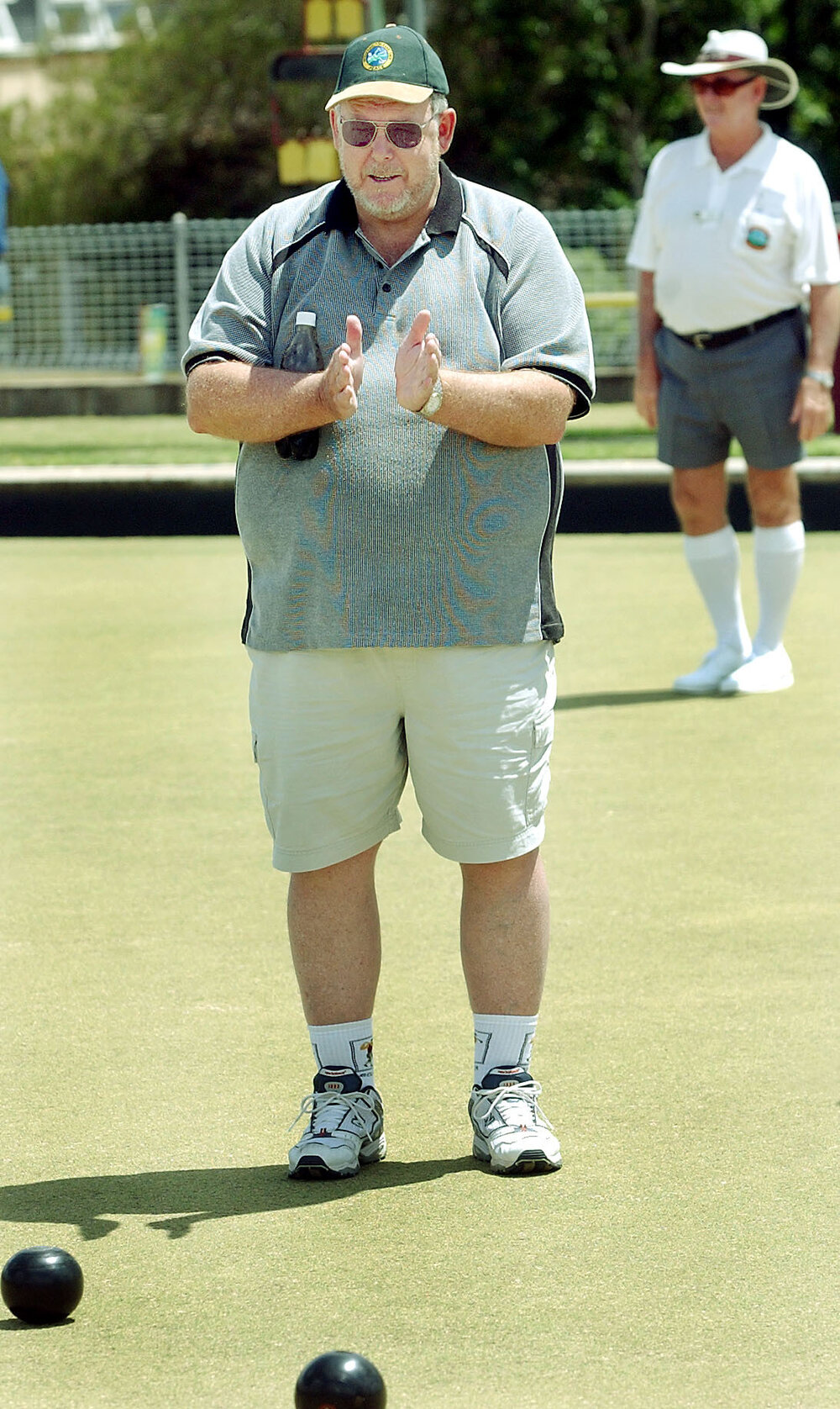Ray Davidson at the North Ipswich Bowls Club fundraiser for the Ipswich Hospice, Ipswich, November 2003