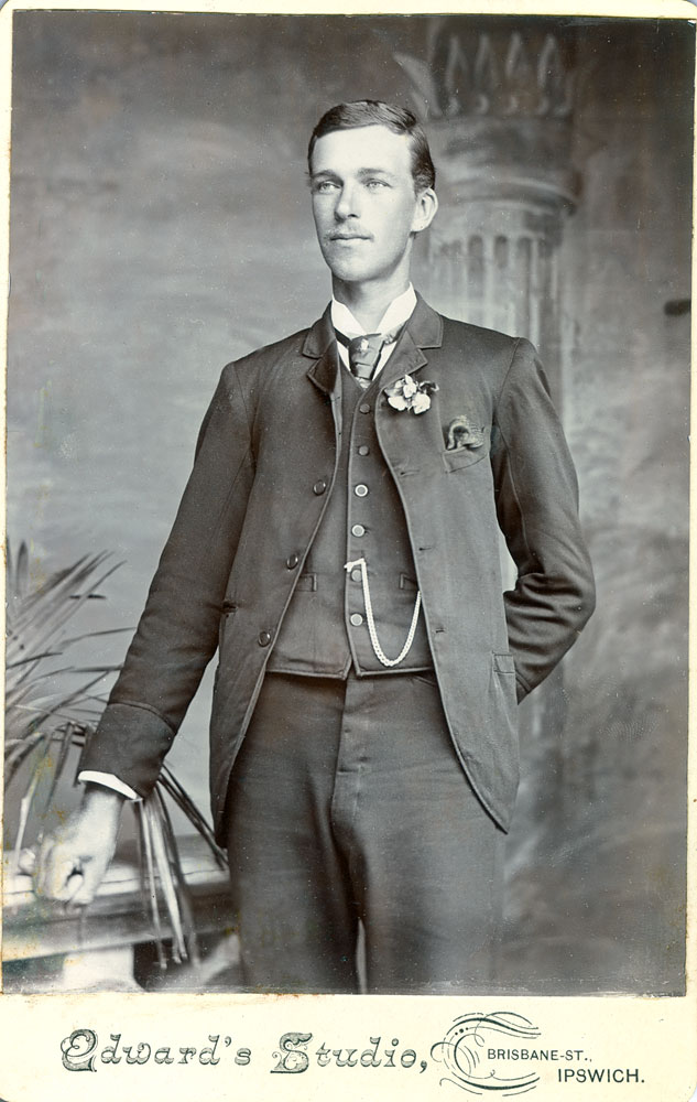 Portrait of unidentified man, Ipswich, 1890s