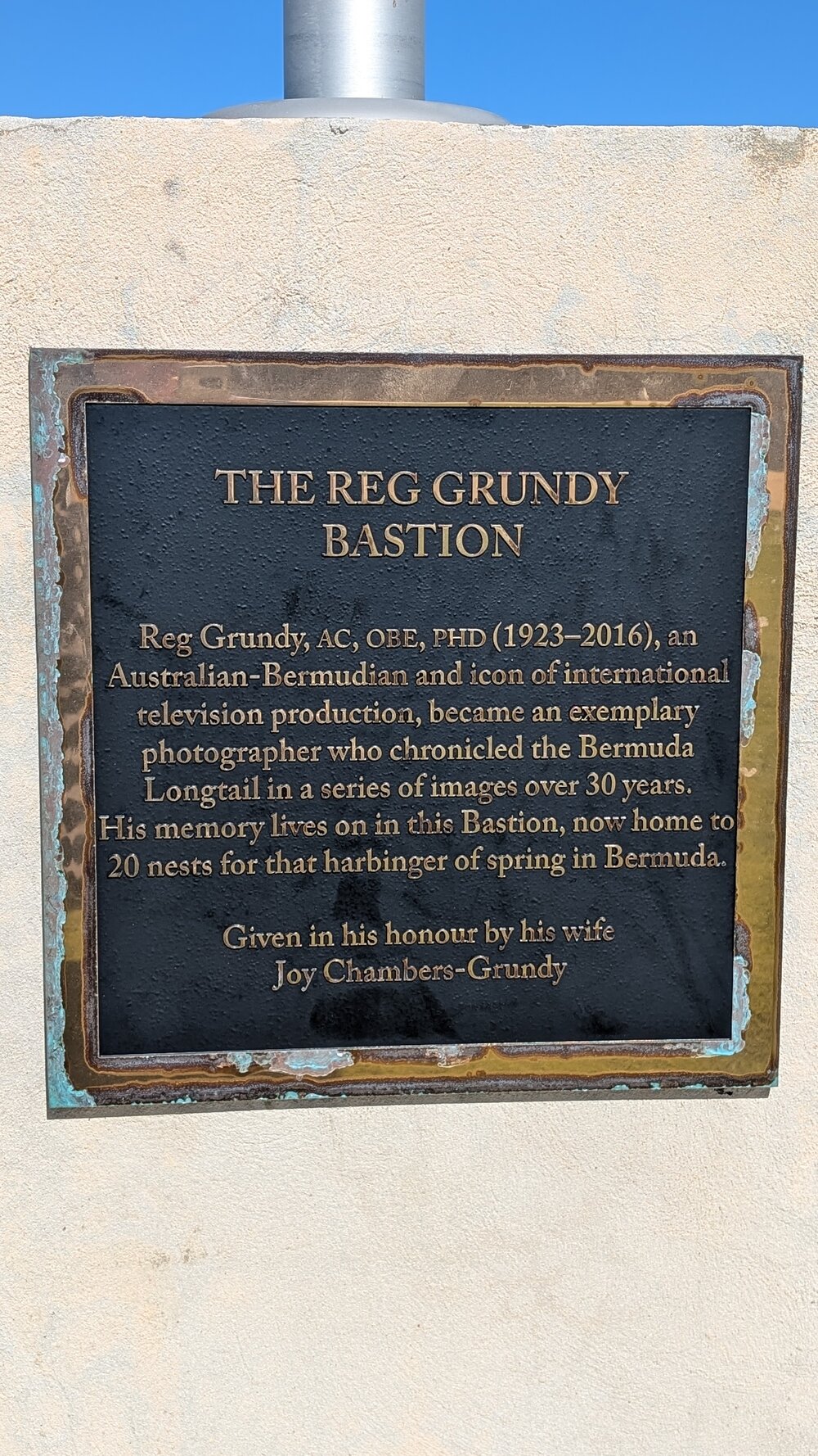 The Reg Grundy Bastion, Bermuda