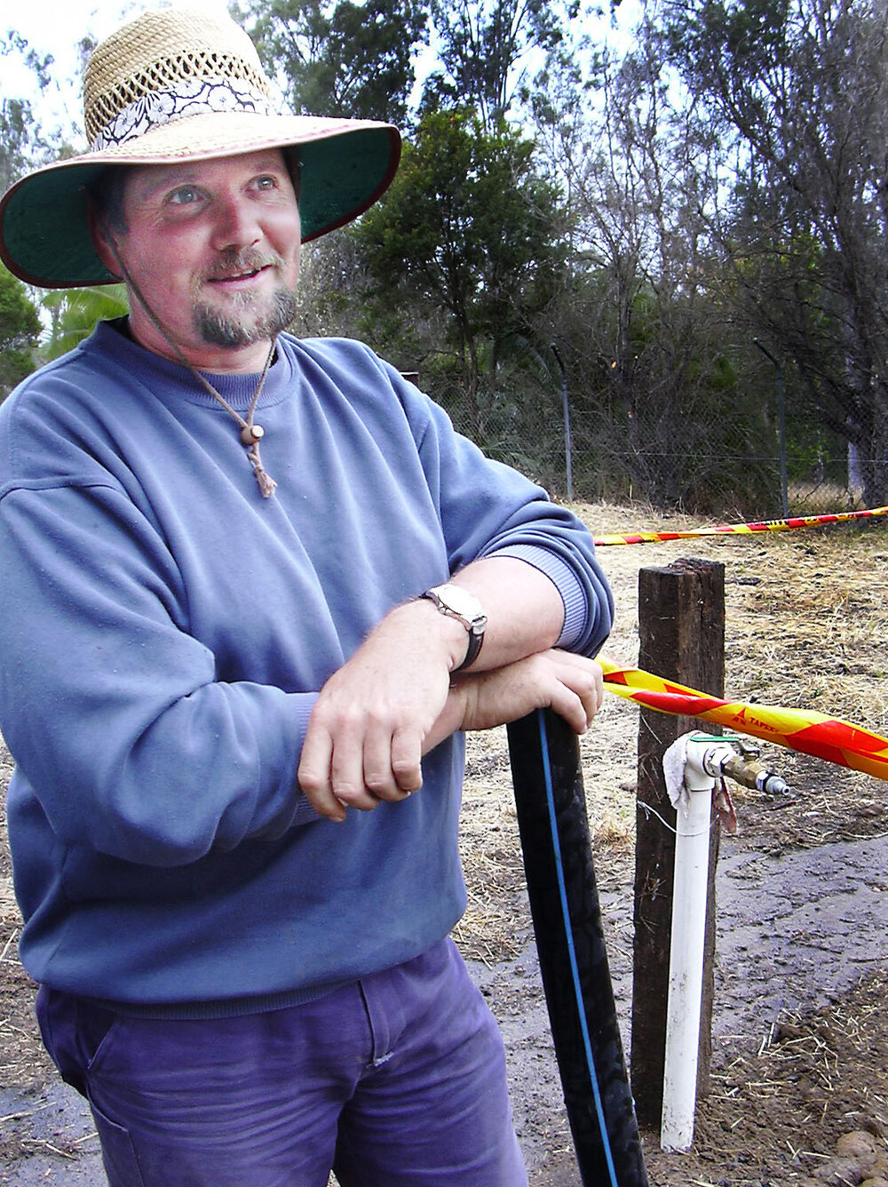 Fish hatchery supervisor Ingo Appelt, Ipswich, August 2003