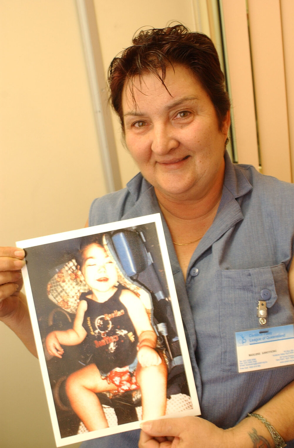 Marlene Armstrong from the Cerebral Palsy League of Queensland, Ipswich, May 2003
