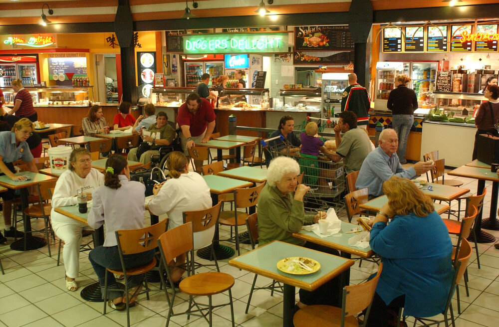 Booval Fair foodcourt, Ipswich, May 2003