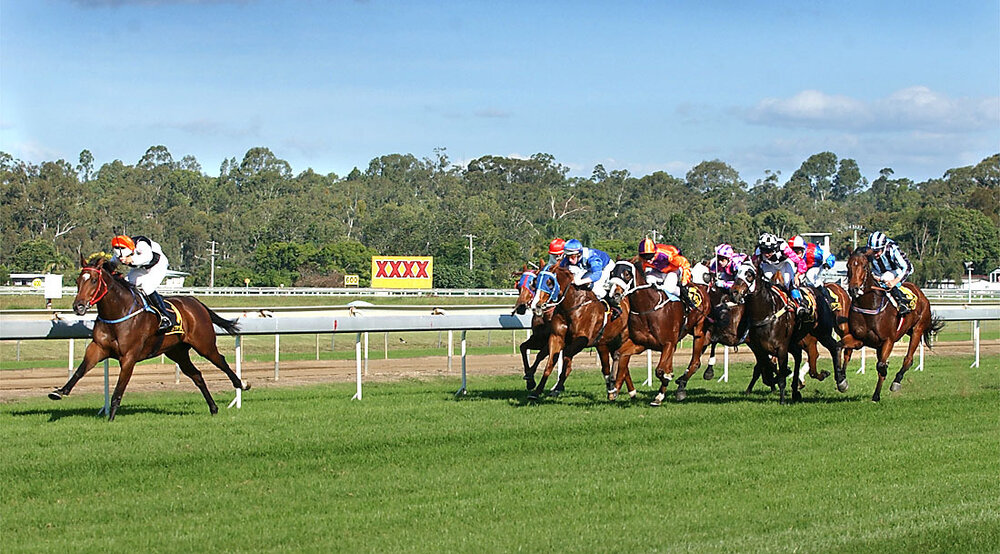 Horse racing at Ipswich Turf Club, Ipswich, May 2003