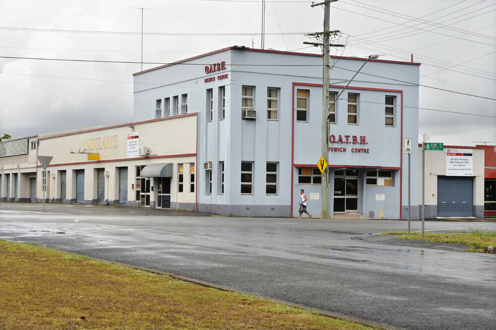 Former Queensland Ambulance Service station, corner Flint and Downs Streets, North Ipswich, January 2013