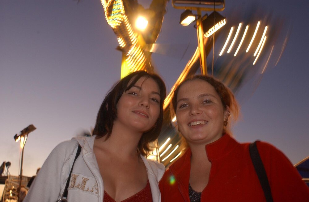 Two unidentified women at the Ipswich show, Ipswich, May 2003