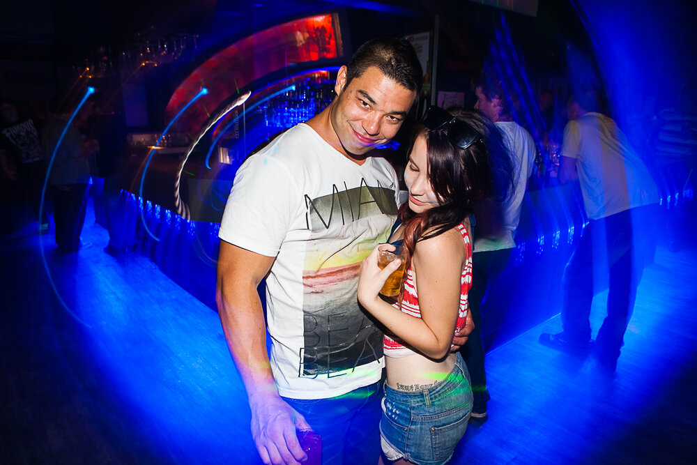 Ryan Steele and Monique Quinn at Cocktails Nightclub on Saturday night, Ipswich, January 2013
