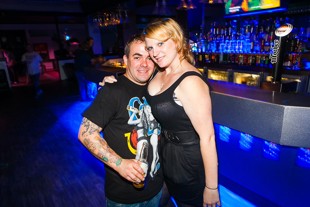 Ricky Butt and Ashlee Shed at Cocktails Nightclub, Ipswich, January 2013