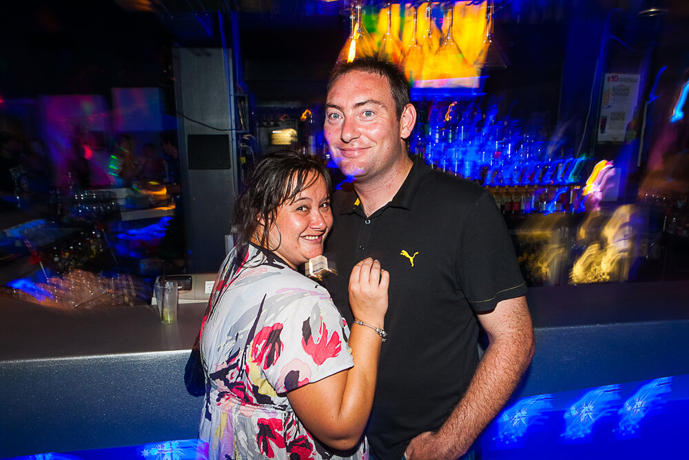 Ali and Tony Murphy at Cocktails Nightclub, Ipswich, January 2013