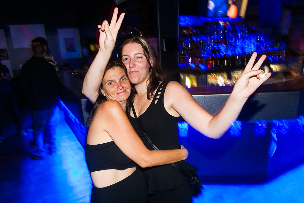 Tammy Kermode and Megan Forbes at Cocktails Nightclub, Ipswich, January 2013