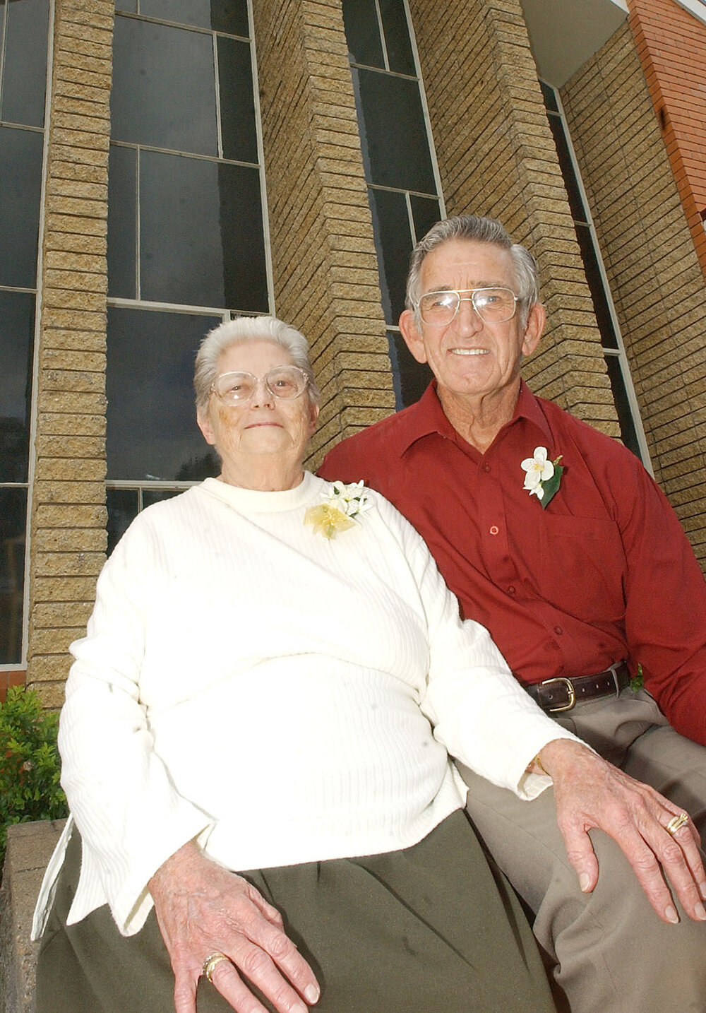 Ruth and Ken Heit on their wedding anniversary, Ipswich, May 2003