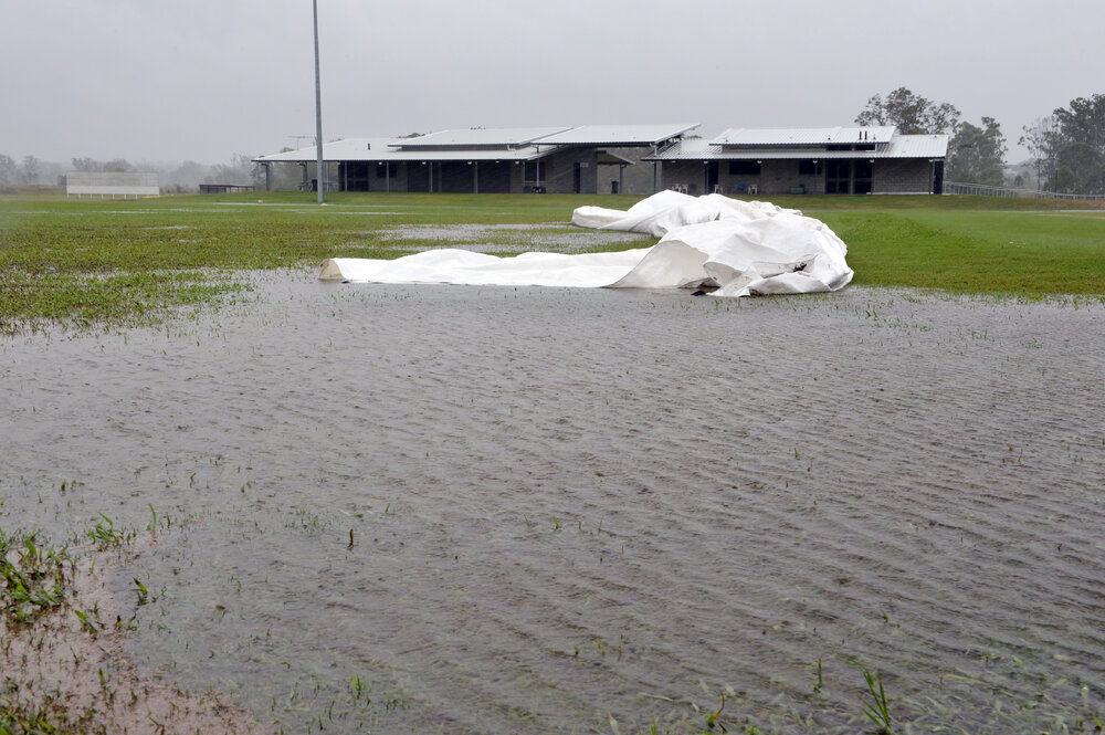 Flooding at the Ivor Marsden Cricket Grounds, Amberley, Ipswich, January 2013