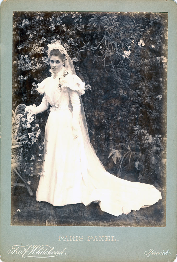Edith Esther Foote after her marriage to John Fox, Ipswich, 1899