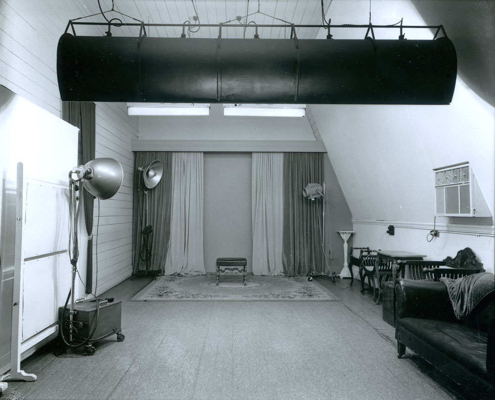Interior of F. A. Whitehead and Sons studio, Brisbane Street, Ipswich, c.1961