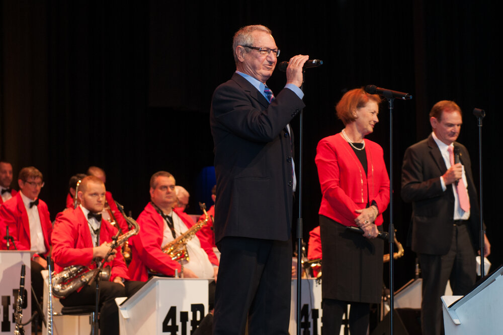Seniors' Concert with The Legendary 4IP Big Band, part of Heart and Soul: Celebrating 40 years of the Ipswich Civic Centre, Ipswich, July 2015