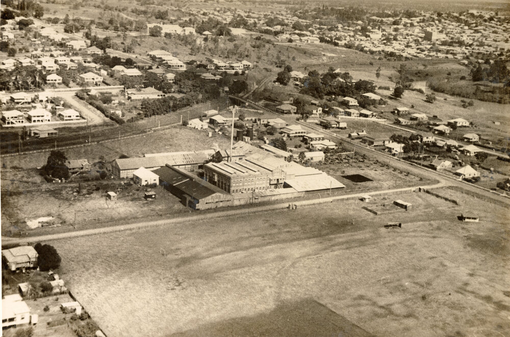 Aerial View of Ipswich Woollen Company Ltd, East Ipswich, c.1930