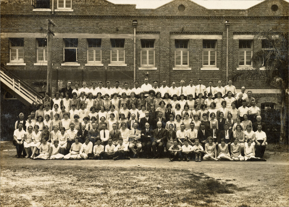 Staff and Directors of Ipswich Woollen Company Ltd Christmas Photo, East Ipswich, c.1930