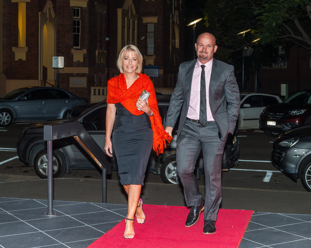 Attendees arriving on the red carpet at The Mayor's Command Performance, part of Heart and Soul: Celebrating 40 years of the Ipswich Civic Centre, July 2015