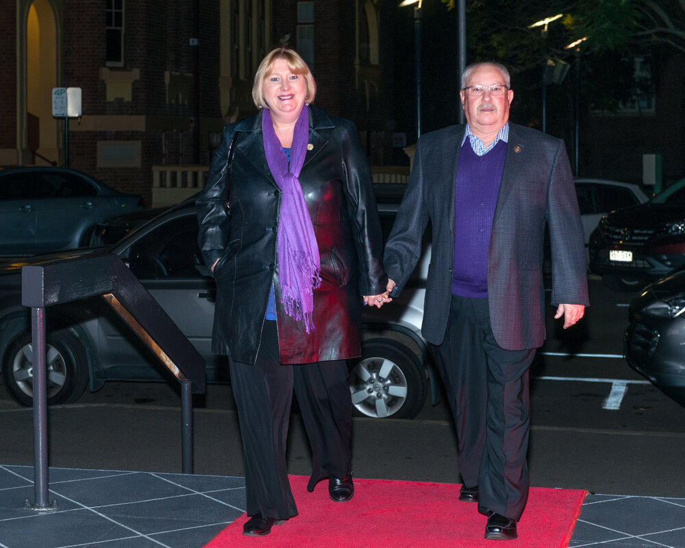 Attendees arriving on the red carpet at The Mayor's Command Performance, part of Heart and Soul: Celebrating 40 years of the Ipswich Civic Centre, July 2015