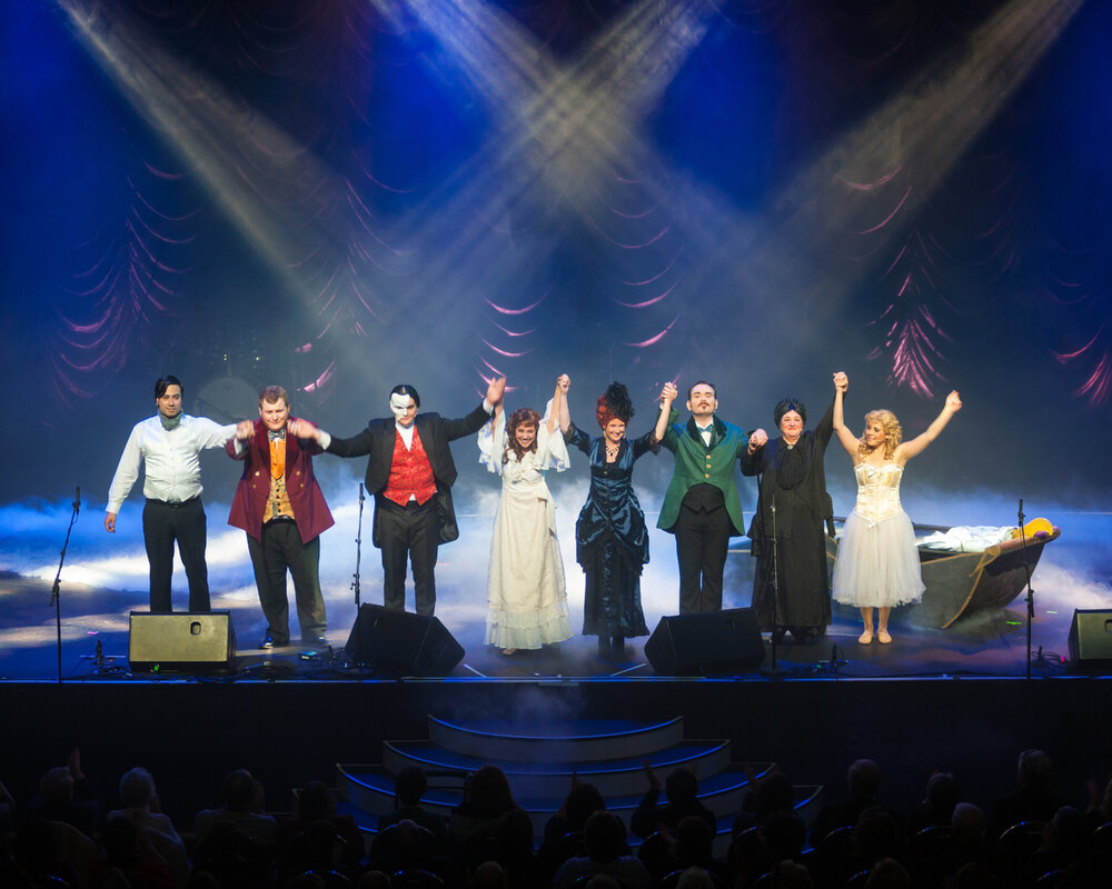 Ipswich Musical Theatre Company's Phantom of the Opera curtain call at The Mayor's Command Performance, part of Heart and Soul: Celebrating 40 years of the Ipswich Civic Centre, July 2015